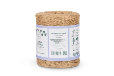 Шпагат джутовый ШД 1,67 ктекс П 3 пол. 3-ниточный в боб. по 1 кг (ЦН)